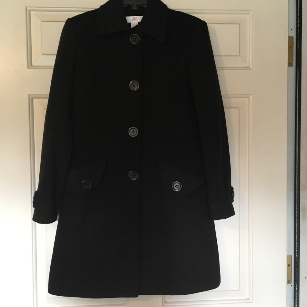 JLO By Jennifer Lopez Petite XS Black Wool Jacket